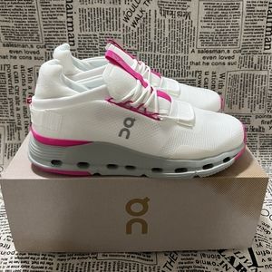 👟ON Running Cloudnova Women Shoes White Pink